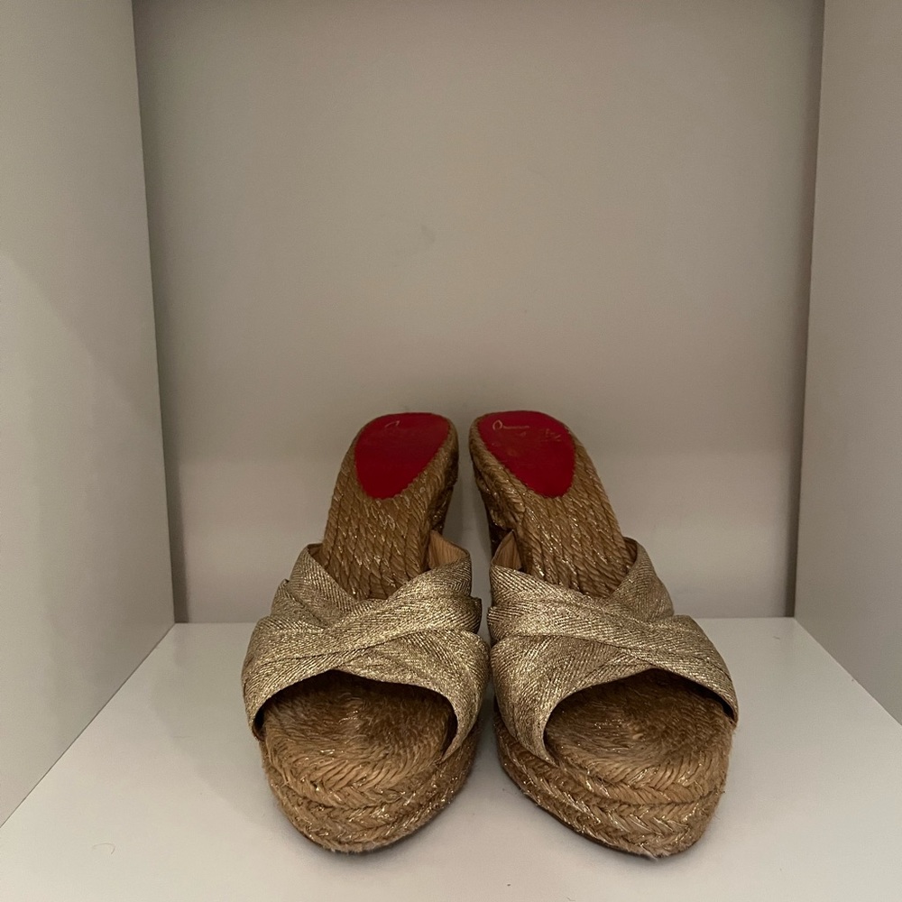 Christian Louboutin good wedge sandals